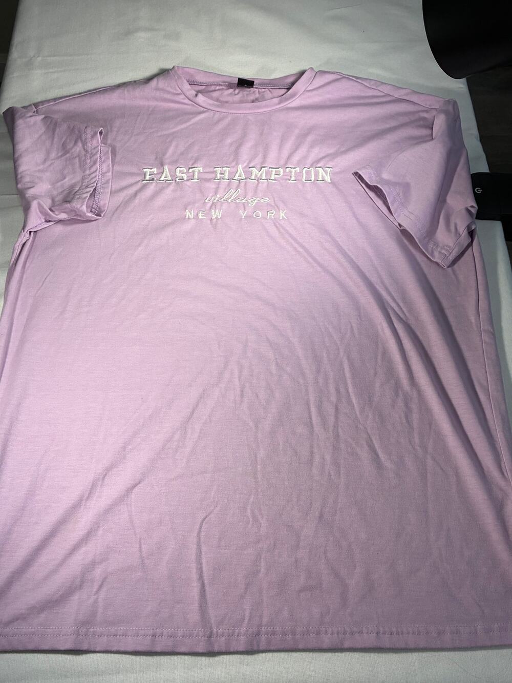 SHEIN East Hampton Village New York Lavender T-Shirt XS